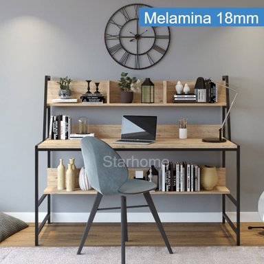 ESCRITORIO STARHOME ESTILO INDUSTRIAL VELEZ ROBLE