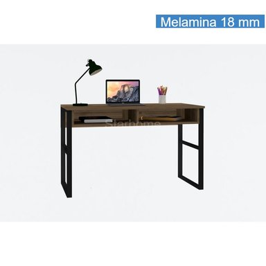 ESCRITORIO STARHOME ESTILO INDUSTRIAL NOVE MARRÓN