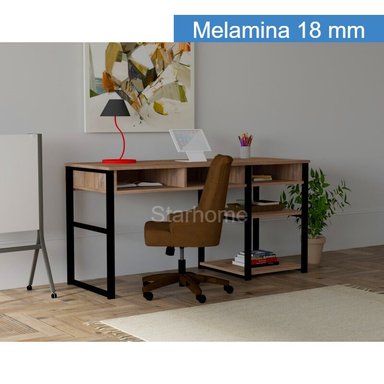 ESCRITORIO STARHOME ESTILO INDUSTRIAL TEMPO ROBLE