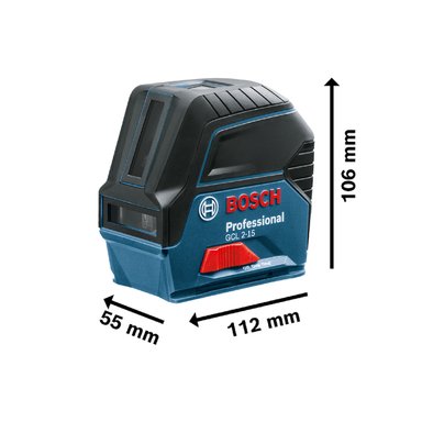 NIVELADOR LÁSER BOSCH GCL2-15 KIT + RM1 COMBINADO GCL 2-15 ROJO - 5