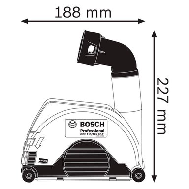 ACCESORIO ASPIRACION POLVO BOSCH AMOLADORA GDE 115/125 FC-T - 3