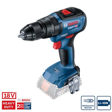 TALADRO BOSCH PERCUTOR GSB 18V 50 BARETOOL 1/2' SIN BATERÍA