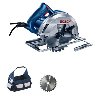 SET DE HERRAMIENTAS BOSCH SIERRA CIRCULAR 7 1/4 GKS 150 1500 WATTS + MALETÍN LONA - 1