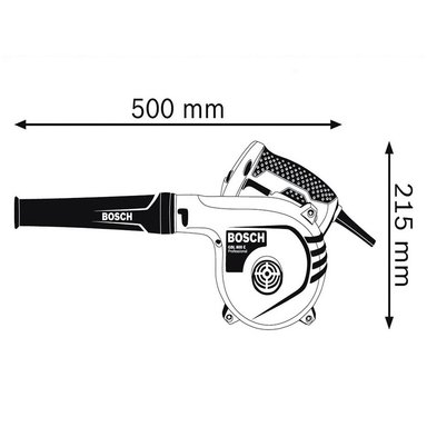 SOPLADORA BOSCH ASPIRADORA 800W GBL 800 E - 3