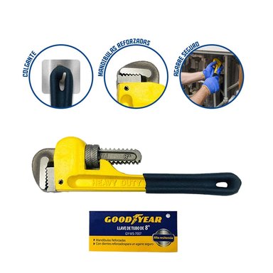 LLAVE FRANCESA GOODYEAR GY-WS-5002 AJUSTABLE DE 10 PULGADAS