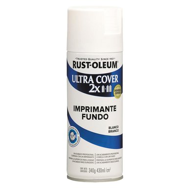 AEROSOL MULTIUSOS RUST OLEUM ULTRA COVER 2X IMPRIMANTE BLANCO 340G