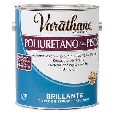 POLIURETANO PARA PISOS RUST OLEUM VARATHANE TRANSPARENTE BRILLANTE 3,785L