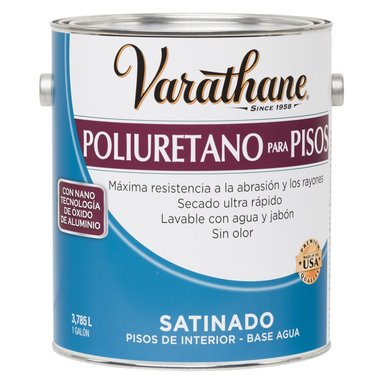 POLIURETANO PARA PISOS RUST OLEUM VARATHANE TRANSPARENTE SATINADO 3,785L