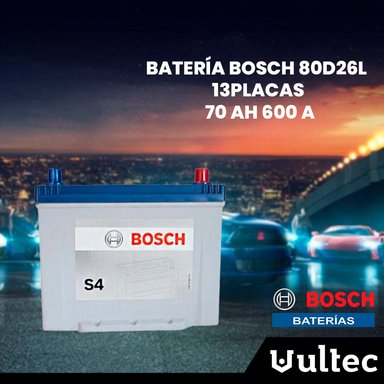 BATERÍA BOSCH 13 PLACAS 80D26L 70 AH 600 A - 2