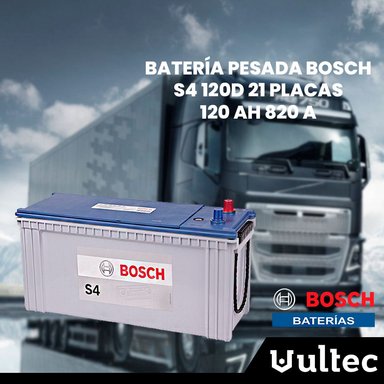 BATERÍA BOSCH 21 PLACAS S4 120D (N120) PESADA 120 AH 820 A - 2