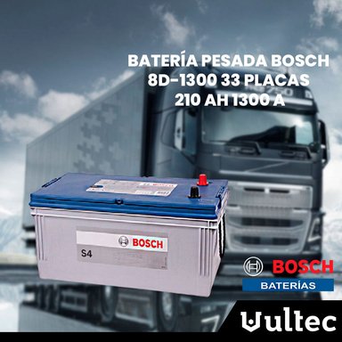 BATERÍA BOSCH 33 PLACAS 8D-1300 PESADA 210 AH 1300 A - 2