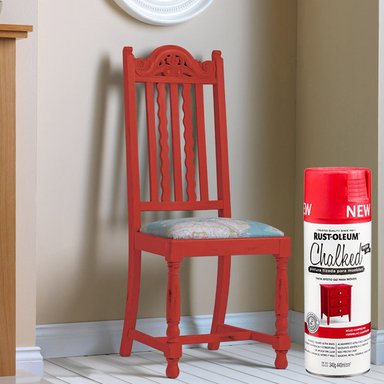 PINTURA AEROSOL RUST OLEUM CHALKED ROJO CAMPESTRE 340G TIZA - 2