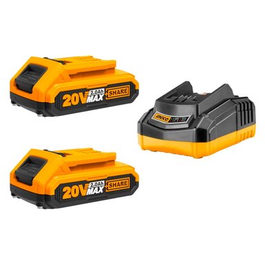 COMBO TALADRO 20V + ROTOMARTILLO 20V INGCO BATERÍAS CARGADOR - 4