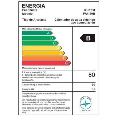 TERMA 303 L RHEEM ELÉCTRICA AL PISO 220/3.2KW - 7