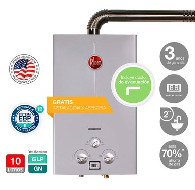 TERMA 10 L RHEEM A GAS TIRO FORZADO GN