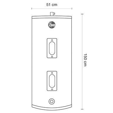 TERMA A GAS RHEEM TIRO FORZADO 21L GLP - PRESTIGE - 8