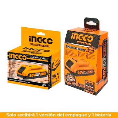 BATERÍA INGCO 20V 2AH P20S LÍNEA SHARE ION LITIO FBLI20011 - 2