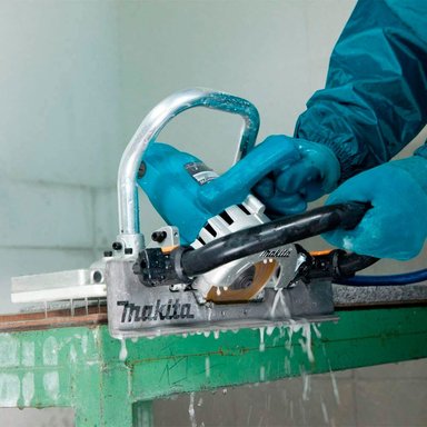CORTADORA MAYOLICA MAKITA 4100NH2RX 1400 WATTS MARMOL BASE RODANTE 4 3/8' - 2