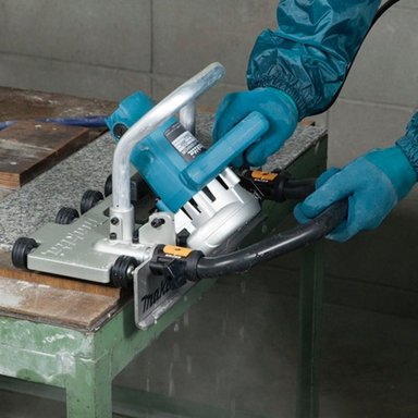 CORTADORA MAYOLICA MAKITA 4100NH2RX 1400 WATTS MARMOL BASE RODANTE 4 3/8' - 3