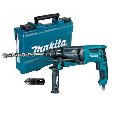 MARTILLO PERFORADOR MAKITA HR2631FT 800 WATTS PLUS 26 MM AVT LED CHUCK