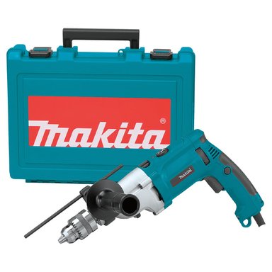 SET DE HERRAMIENTAS MAKITA TALADRO PERCUTOR 1/2' 2 VELOCIDAD 1010 WATTS + MALETÍN