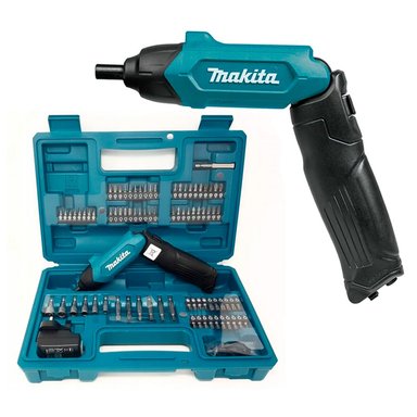 SET DE HERRAMIENTAS MAKITA ATORNILLADOR INALÁMBRICO 3.6V 4.5 NM + ACCESORIOS