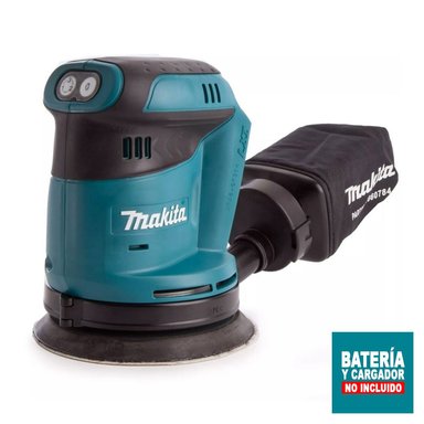 LIJADORA ROTORBITAL MAKITA DBO180Z 5' 18V LXT 3 VELOC. SIN BATERIAS