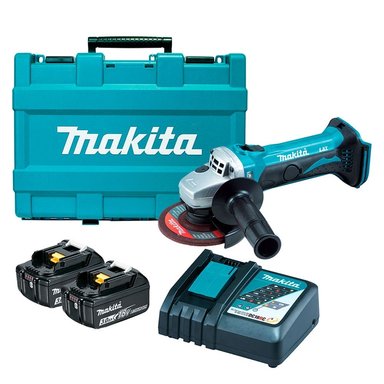 AMOLADORA ESMERIL MAKITA DGA452RFE 18V 5' KIT 2X3.0AH