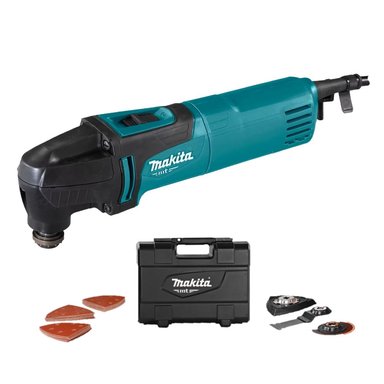 HERRAMIENTA MULTIPROPÓSITO MAKITA M9800BKX2 MULTITOOL MT 200W VEL VARIABLE + ACCESORIOS - 1