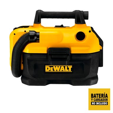 ASPIRADORA SECO HÚMEDO DEWALT 20V MAX 7.6LT SIN BAT NI CARG