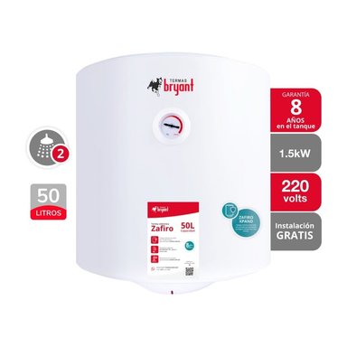 TERMA 50L BRYANT ELÉCTRICA ZAFIRO