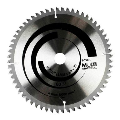BOSCH DISCO SIERRA CIRCULAR 7-1/4'X 60D MULTIMATERIAL
