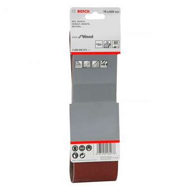 LIJA DE PASO BOSCH BEST FOR WOOD 3'X21' GR.80 X3U