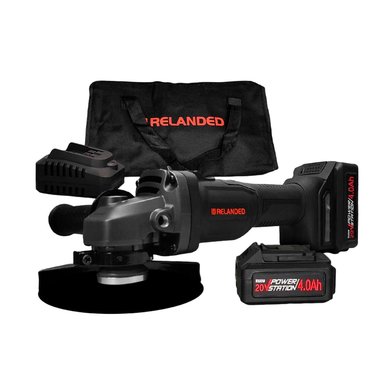 AMOLADORA ESMERIL ANGULAR RELANDED RR-8761 4.5' 20V 2X4.0 AH