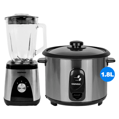 COMBO DAEWOO ARROCERA ACERO INOXIDABLE 1.8L+ LICUADORA 1.5L