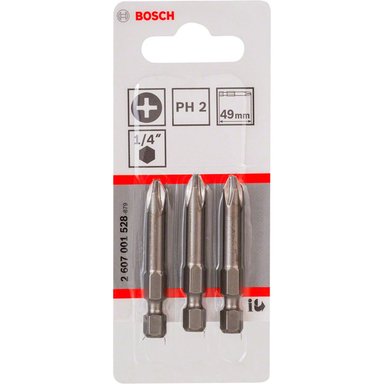 BOSCH PUNTA PHILLIPS 2X50MM 3 UNIDADES