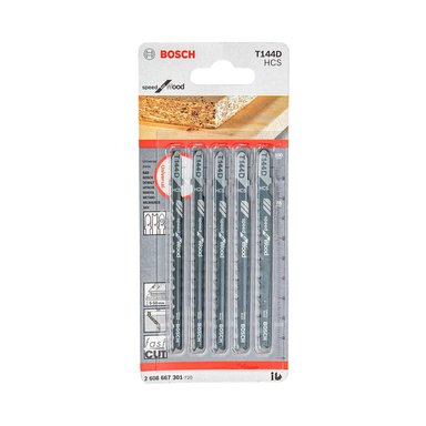 HOJA SIERRA 5 PIEZAS BOSCH CALAR HCS RECTO GRUESO RÁPIDO MADERA - 1