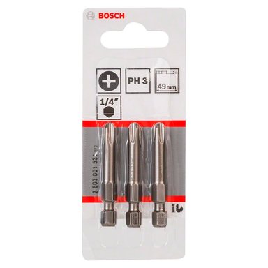 BOSCH PUNTA PHILLIPS 3X50MM 3 UNIDADES