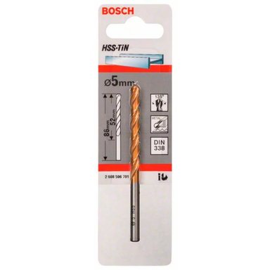 BROCA BOSCH HSS-TIN 5MM