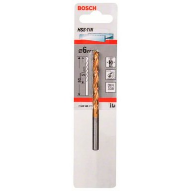 BROCA BOSCH HSS-TIN 6MM - 1