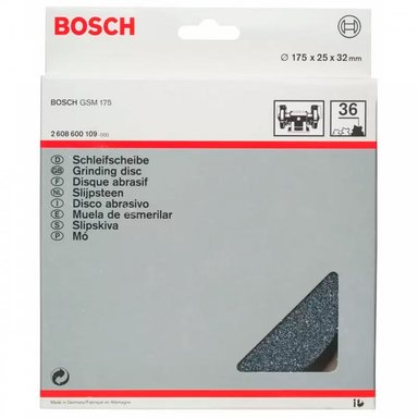 PIEDRA BOSCH GR.36 6' PARA ESMERIL DE BANCO - 1