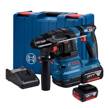 SET DE HERRAMIENTAS BOSCH ROTOMARTILLO INALAMBRICO SDS PLUS 18V GBH 185-LI + KIT