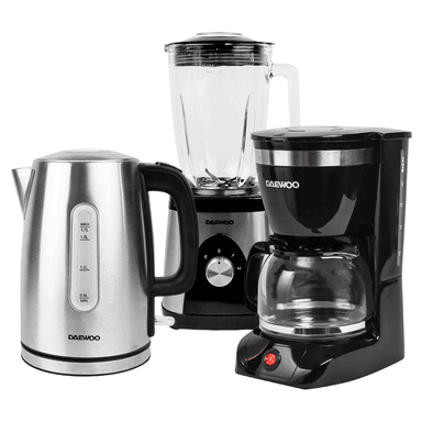 DAEWOO LICUADORA 1.5L+HERVIDOR 1.7L+CAFETERA 1.25L 12 TAZAS