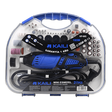 MINI ESMERIL KAILI KP-065 180W CON MALETIN 211PZ
