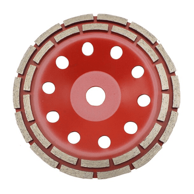 LIJADORA KAMASA COPA DIAMANTADA DOBLE SEGMENTO 7' ROJO KM515