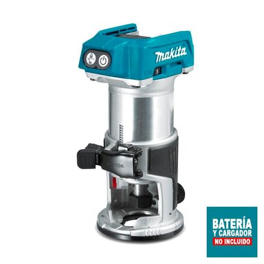 RUTEADORA MAKITA DRT50Z LXT 18V BL 1/4'-3/8' SIN BATERÍAS