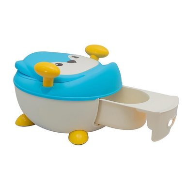 BACENICA INFANTI CON RESPALDAR Y BRAZOS POTTY FOX AZUL