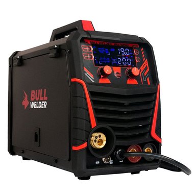 SOLDADORA INVERTER 4 EN 1 MIG- MMA-TIG LIFT-200AMP BULL WELDER
