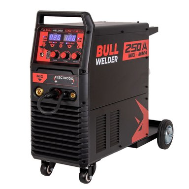 SOLDADORA INVERTER BULL WELDER MIG-MMA-SPOOL GUN 250A