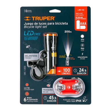 JUEGO LINTERNA TRUPER 16798 BICICLETA - 2